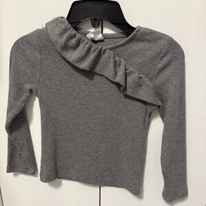 Zara Charcoal Long Sleeve Top